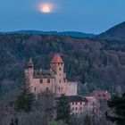 Burg Berwartstein im Mondlicht
