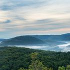 Burg Bewartstein im Morgennebel 2