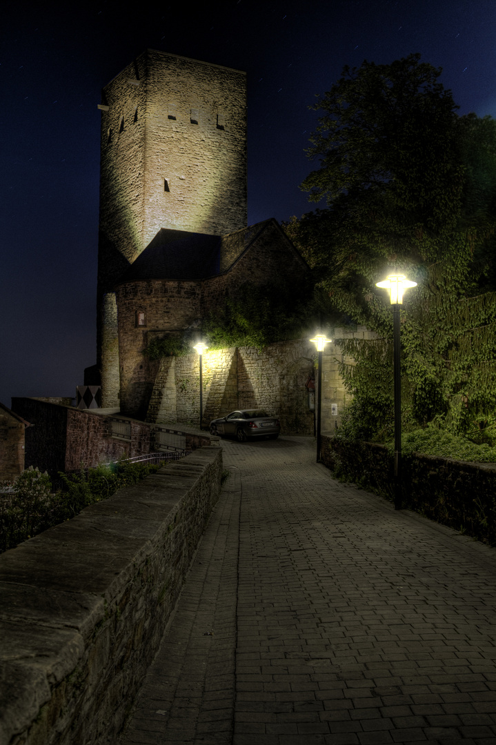 Burg Blankenstein bei Nacht