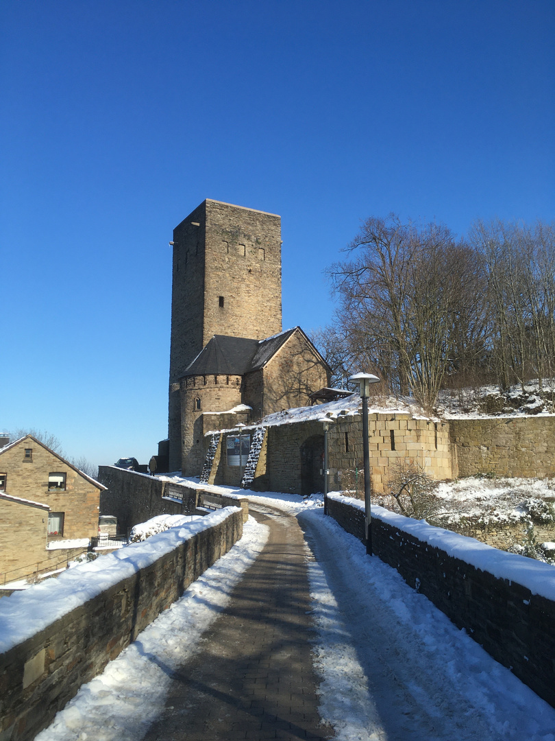Burg Blankenstein im Winter