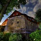 Burg Bodenstein bei Nacht