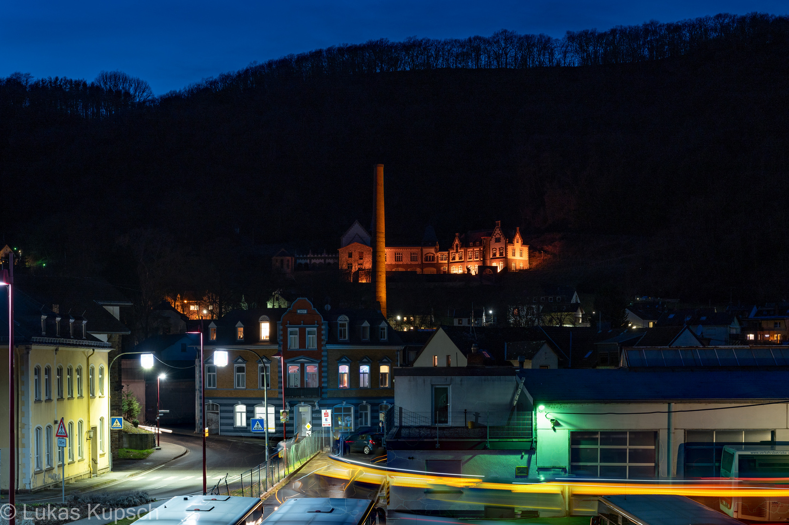 Burg Brohleck Nachts