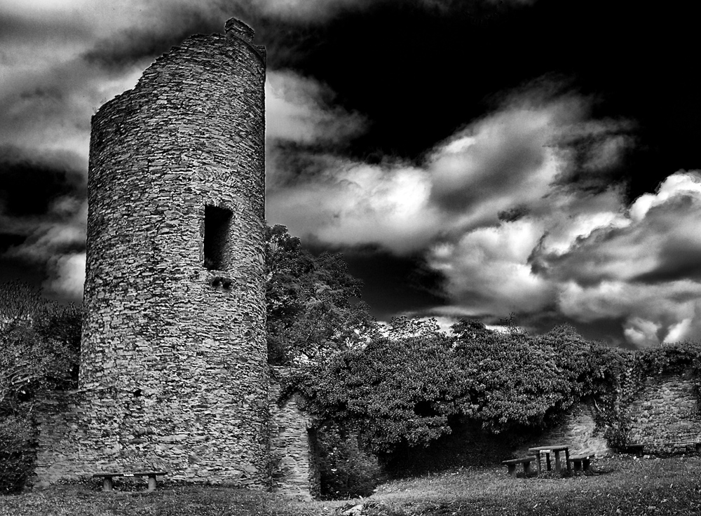 Burg Ebersburg (Rhön) in sw