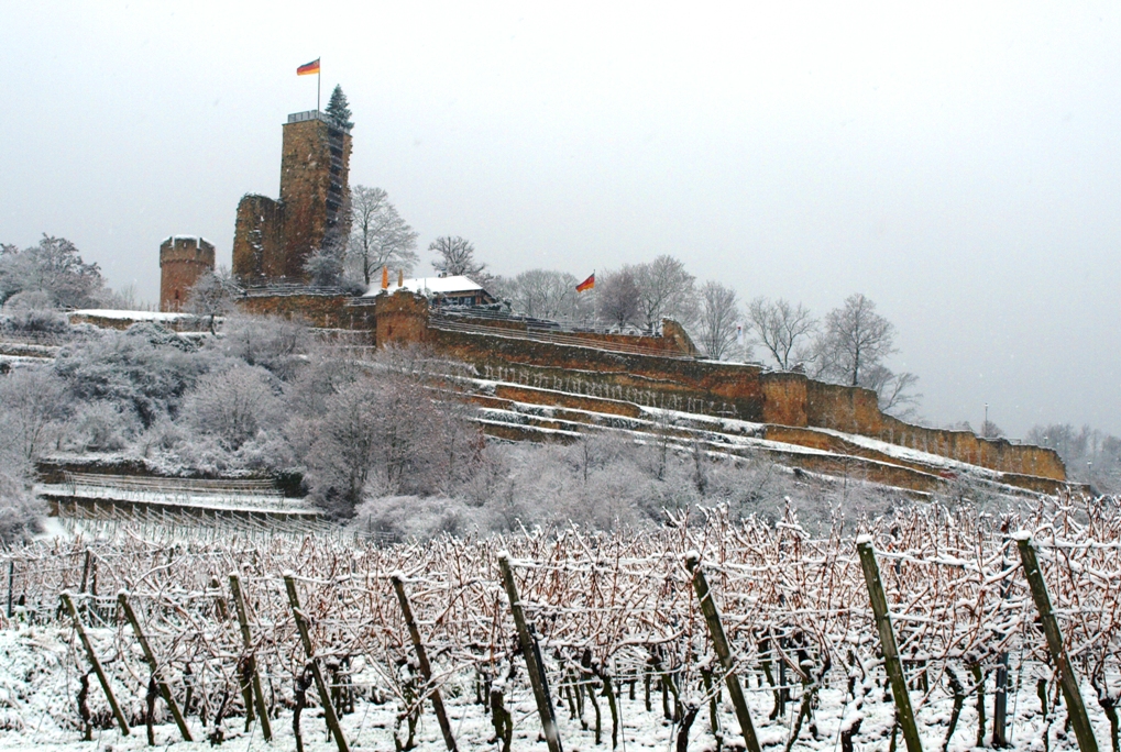 Burg eingeschneit