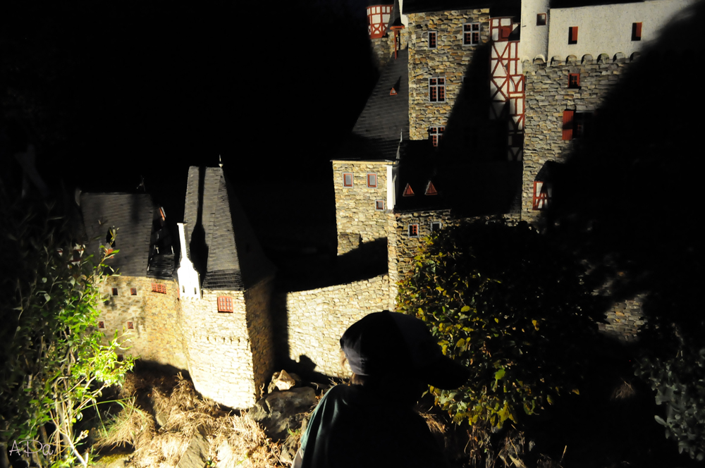 Burg Eltz mit Betrachter