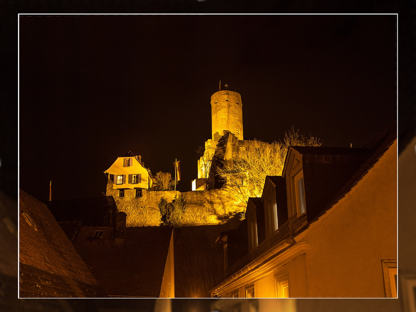 Burg Eppstein bei Nacht