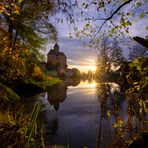 Burg Falkenfels im letzten Herbstlicht 