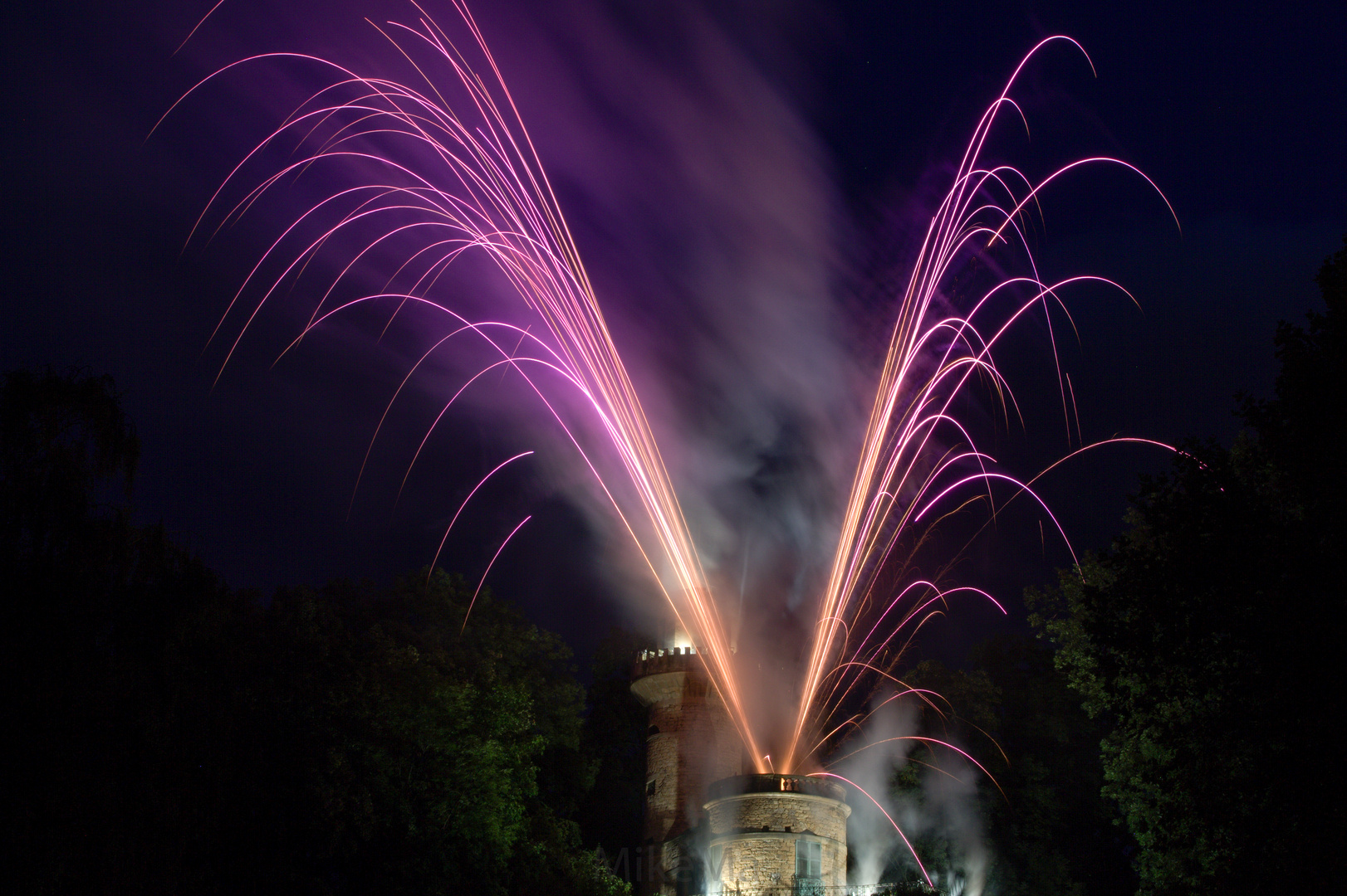 Burg Feuerwerk