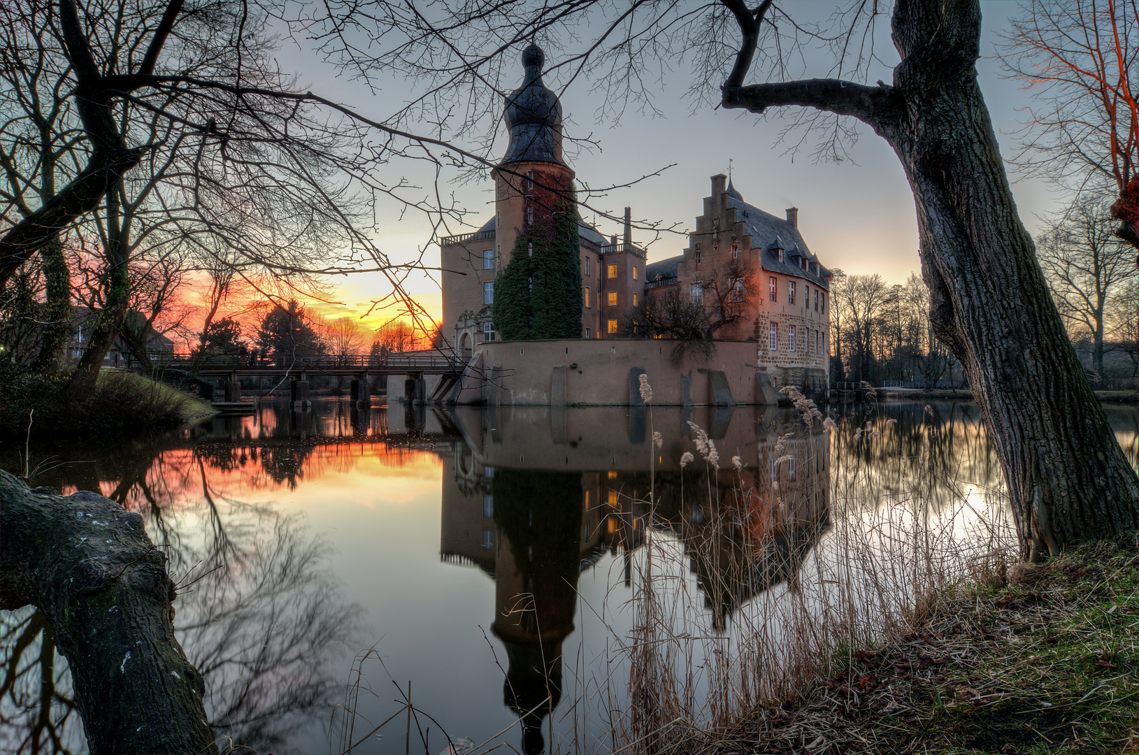 Burg Gemen im Abendlicht