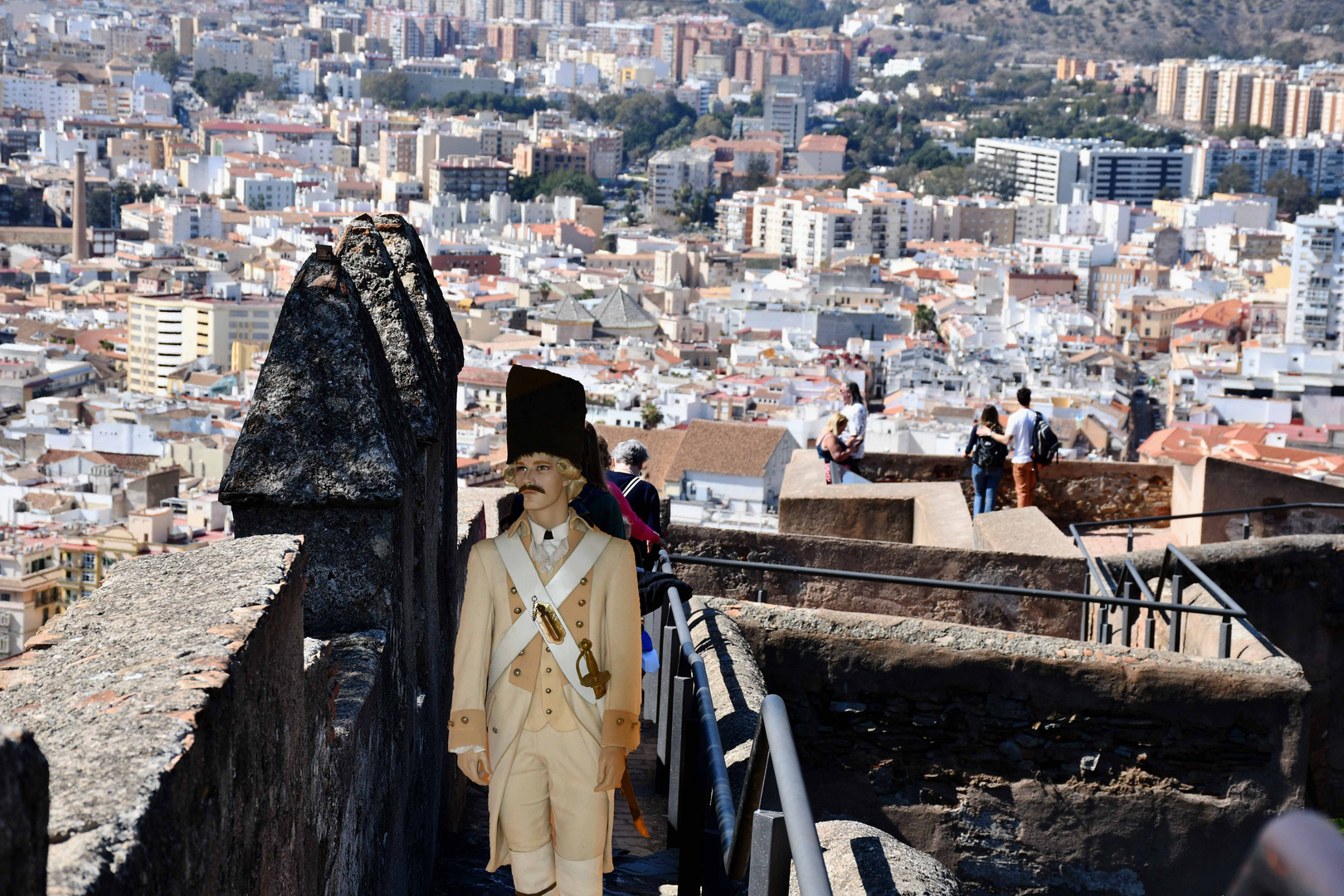 Burg Gibralfaro mit Blick auf Malaga