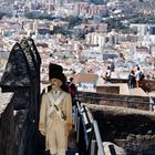 Burg Gibralfaro mit Blick auf Malaga