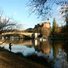 Burg Giebichenstein in Halle im Herbst