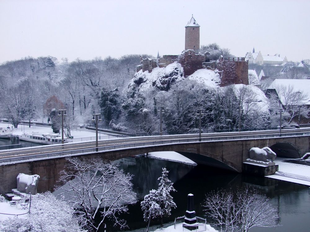 Burg Giebichenstein in Halle im Winter 2013