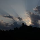 burg gleiberg bei sonnenaufgang.