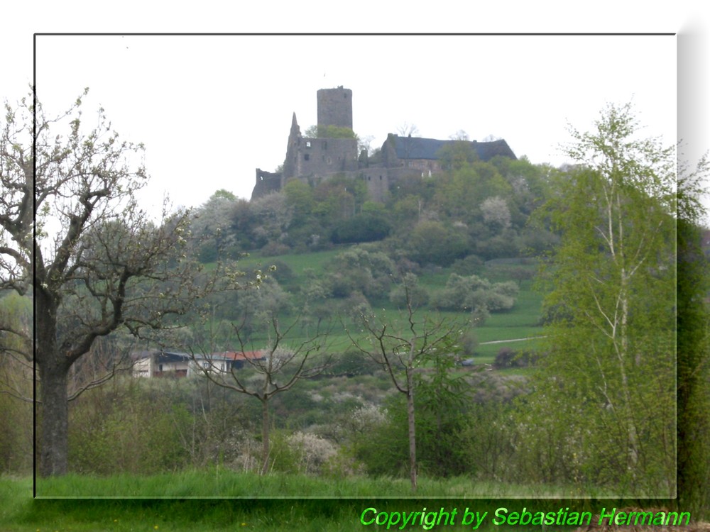 Burg Gleiberg von der Rückseite ausgesehen
