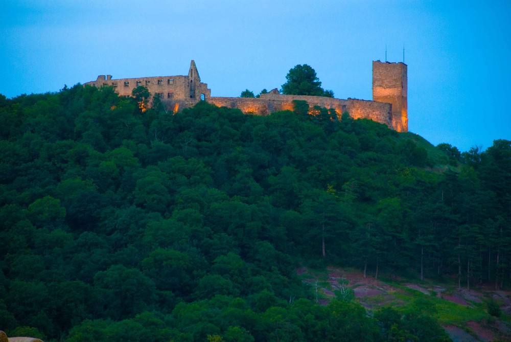 Burg Gleichen bei Nacht