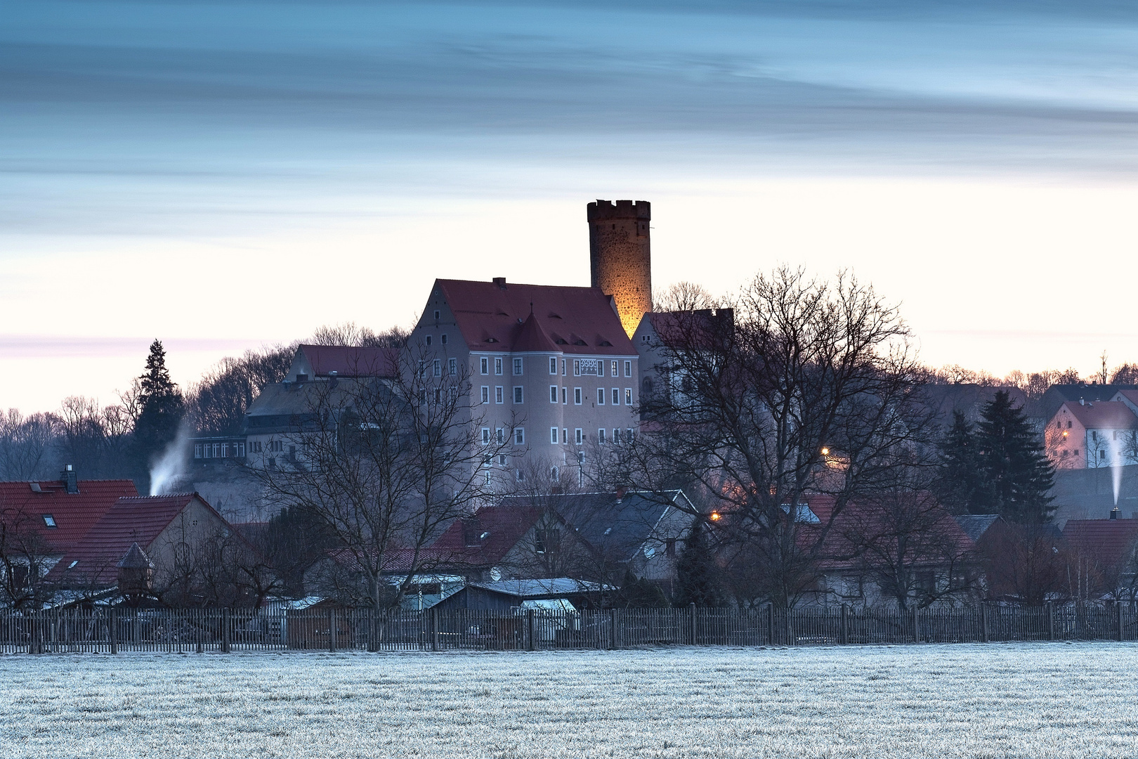 Burg Gnandstein im Winter