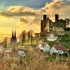 Burg Hanstein im Abendlicht