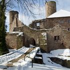 Burg Hanstein in winterlicher Kulisse