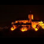 Burg Hengebach bei Nacht