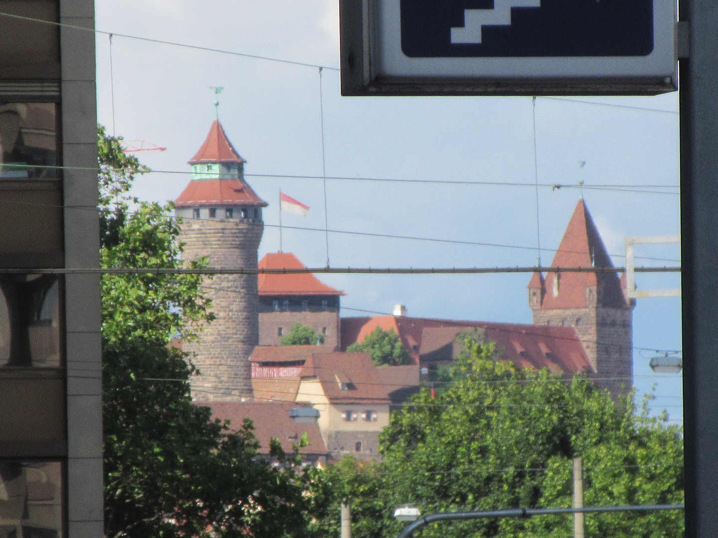 Burg hinter Strom