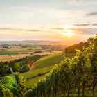 Burg Hoheneck zu Sonnenuntergang