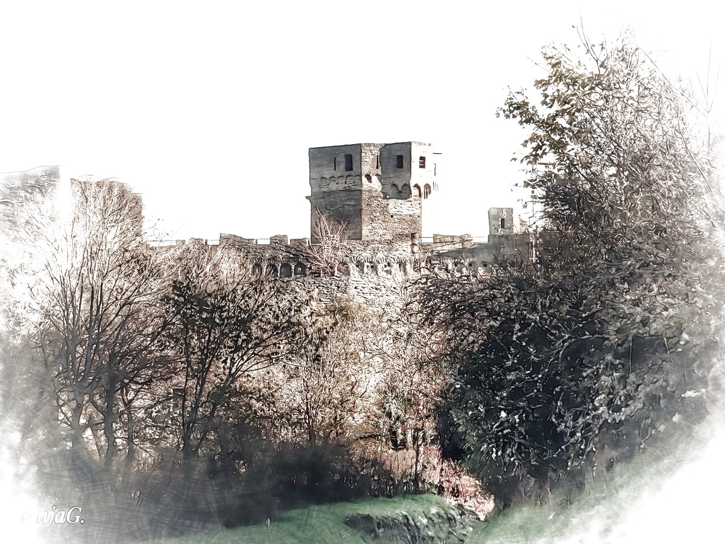 Burg Hohenstein Ruine in Taunus 