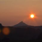 Burg Hohenzollern im letzten Abendlicht