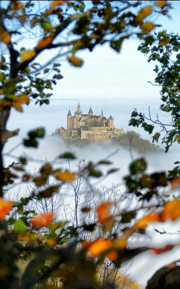 Burg Hohenzollern im Nebel