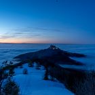 Burg Hohenzollern im Nebel Meer