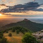 Burg Hohenzollern im Sonnenuntergang