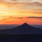 Burg Hohenzollern im Sonnenuntergang