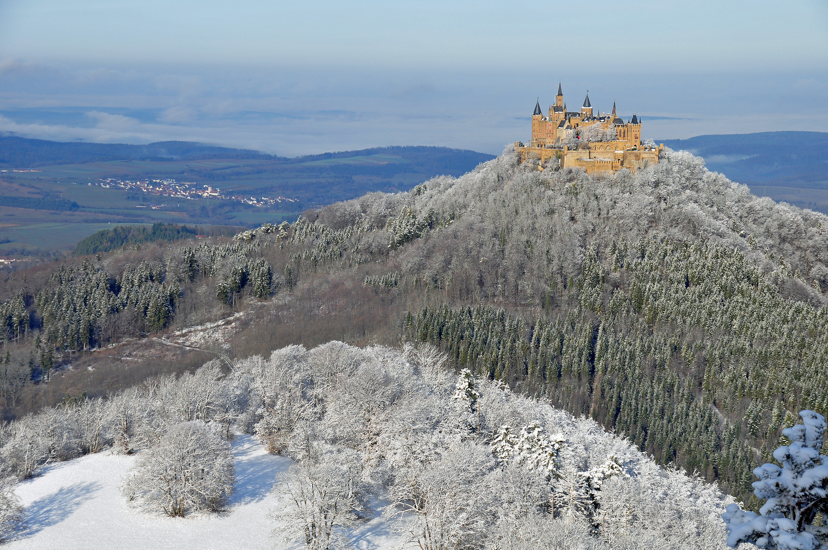 Burg Hohenzollern im Winter