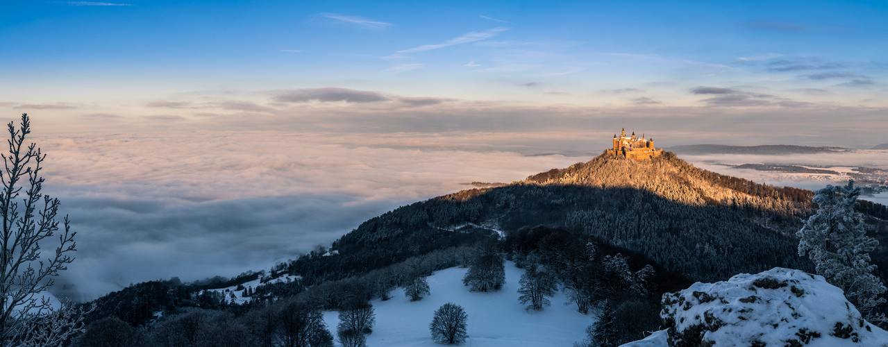 Burg Hohenzollern im Winter