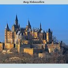 Burg Hohenzollern in der Abendsonne
