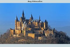 Burg Hohenzollern in der Abendsonne