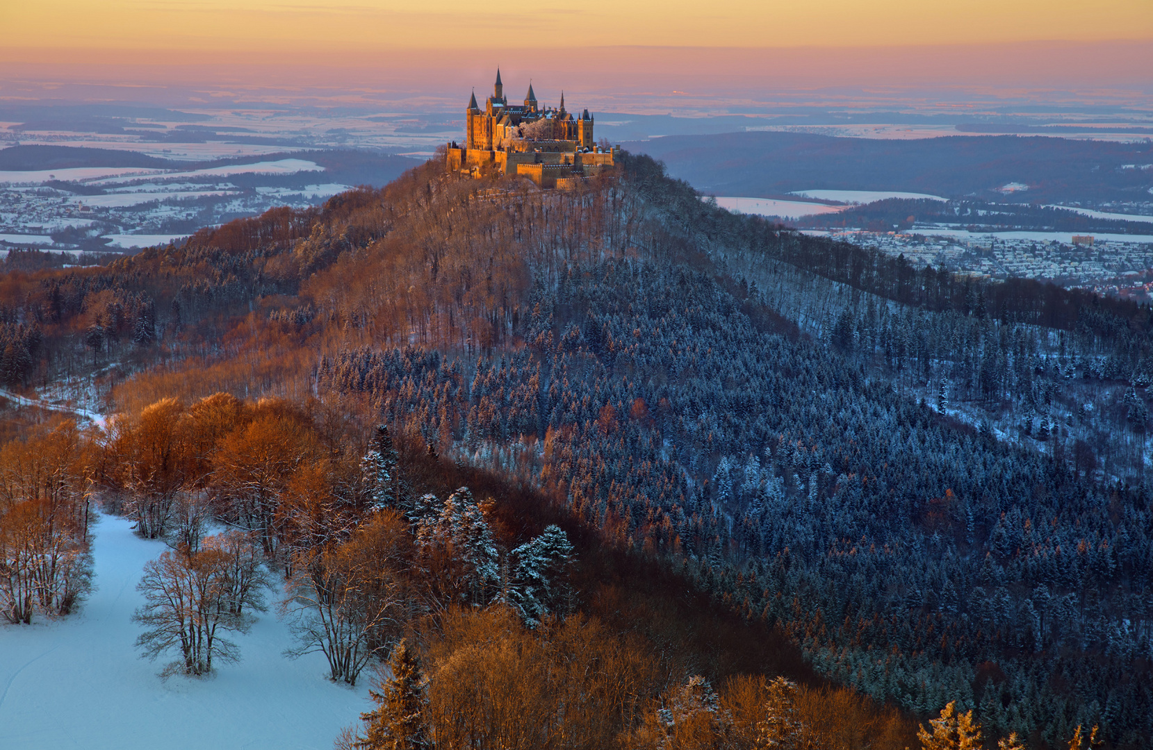 Burg Hohenzollern in Winterstimmung