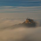 Burg Hohenzollern - kurz vor der Verhüllung