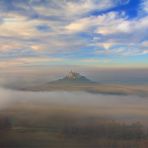 Burg Hohenzollern mit Nebel