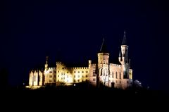 Burg Hohenzollern Nachtblick von Nord-Ost
