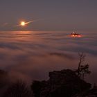 Burg Hohenzollern über dem Nebelmeer