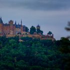 Burg Hohenzollern von Anhöhe aus