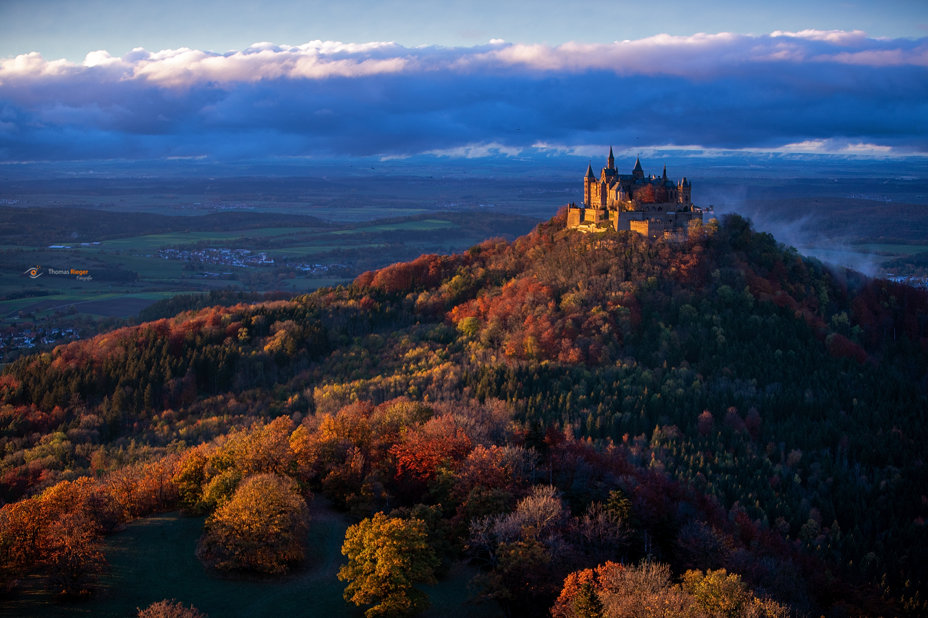 Burg Hohenzollern zum Sonnenuntergang III