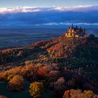 Burg Hohenzollern zum Sonnenuntergang III