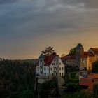 Burg Hohnstein im Abendlicht