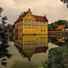 Burg Huelshoff an einem wolkigen Tag