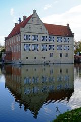 Burg Hülshoff westlich von Münster bei Havixbeck, Ansicht von Norden