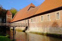 Burg Hülshoff westlich von Münster bei Havixbeck, ehem. Wirtschaftsgebäude