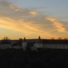 Burg im Abendlicht