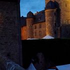 Burg im Abendlicht